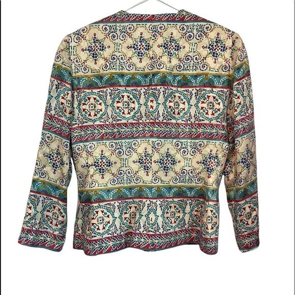 3/$25 ADRIANNA PAPELL Vintage Silk Long Sleeves Blazer.Size 8 - Picture 8 of 15